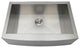 Gourmetier Drop-In Stainless Steel Single Bowl Farmhouse Kitchen Sink, Brushed