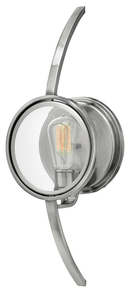 Hinkley Fulham Sconce Single Light Sconce, Polished Antique Nickel