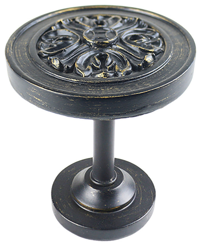 Hamlin Drapery Medallion Holdback, Pewter