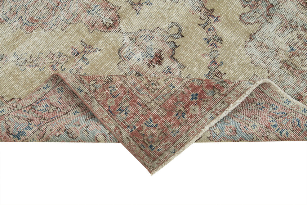 Rug N Carpet - Handmade Oriental 4' 0" x 7' 3" Faded Small Area Rug
