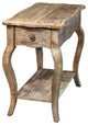 Rustic - Reclaimed Chairside Table, Driftwood