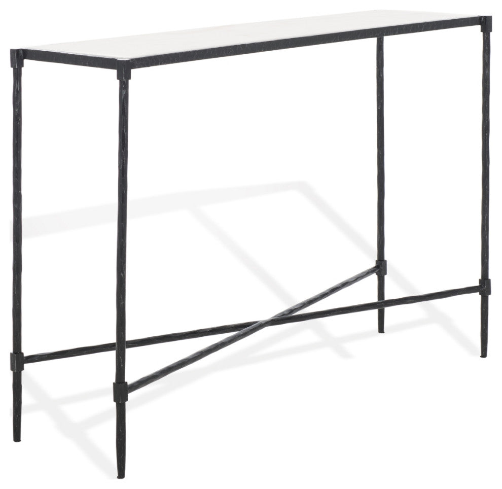 Safavieh Couture Isabellina Marble Console Table, Black/White