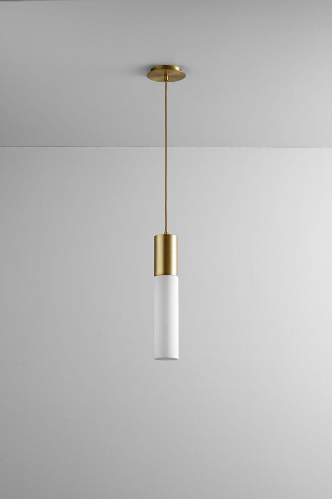 Magnum Pendant Light in Aged Brass