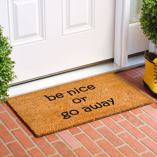 Calloway Mills Be nice or Go Away Doormat, 30"x48"