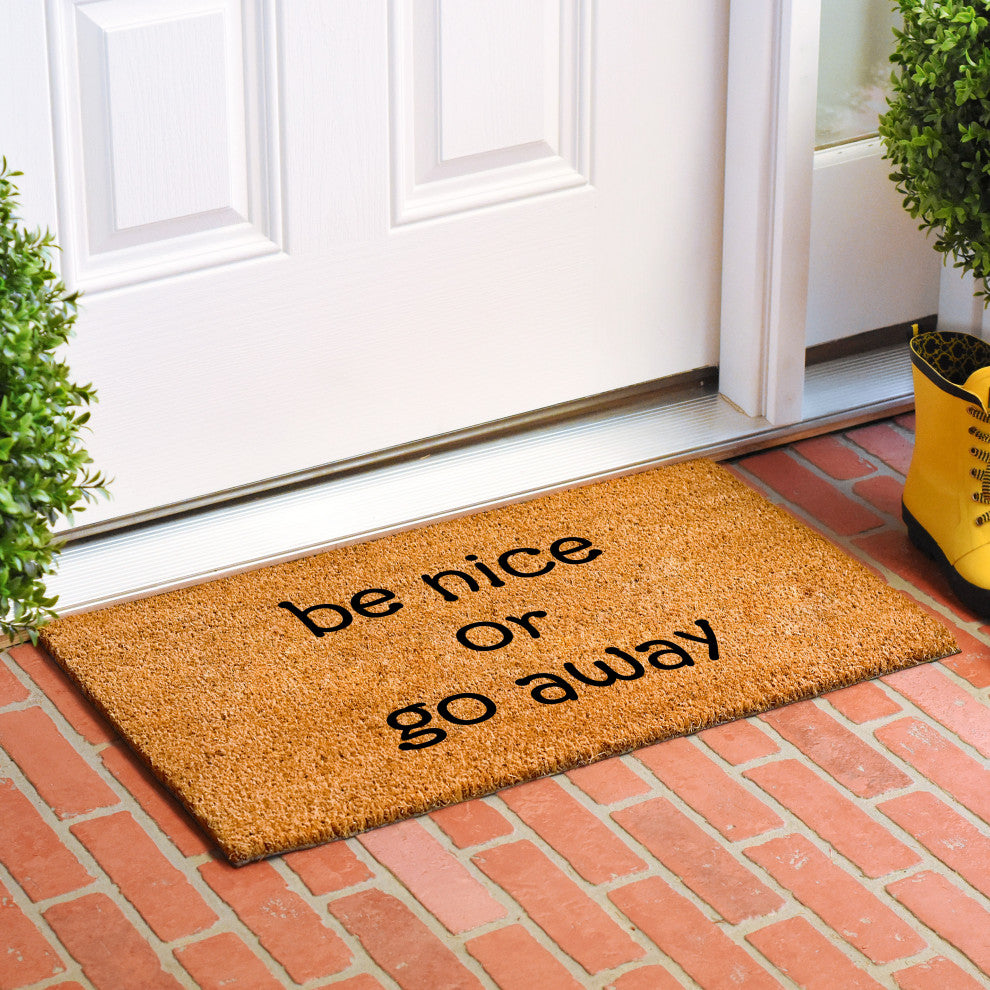 Calloway Mills Be nice or Go Away Doormat, 30"x48"