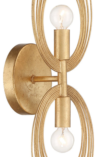 Doral 2 Light Renaissance Gold Wall Mount