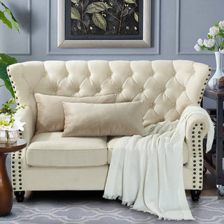 Milliken Plush Pillow Shell 2 Piece Set, Oatmeal, 14" X 26"