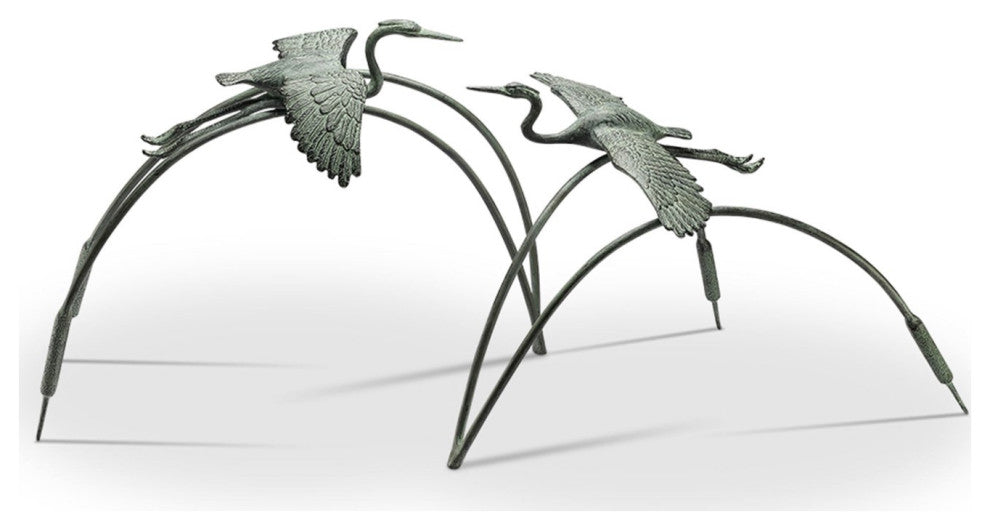 SPI Cranes and Reeds Garden Pair S