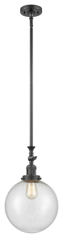 X-Large Beacon 1-Light Mini Pendant, Oil Rubbed Bronze, Seedy