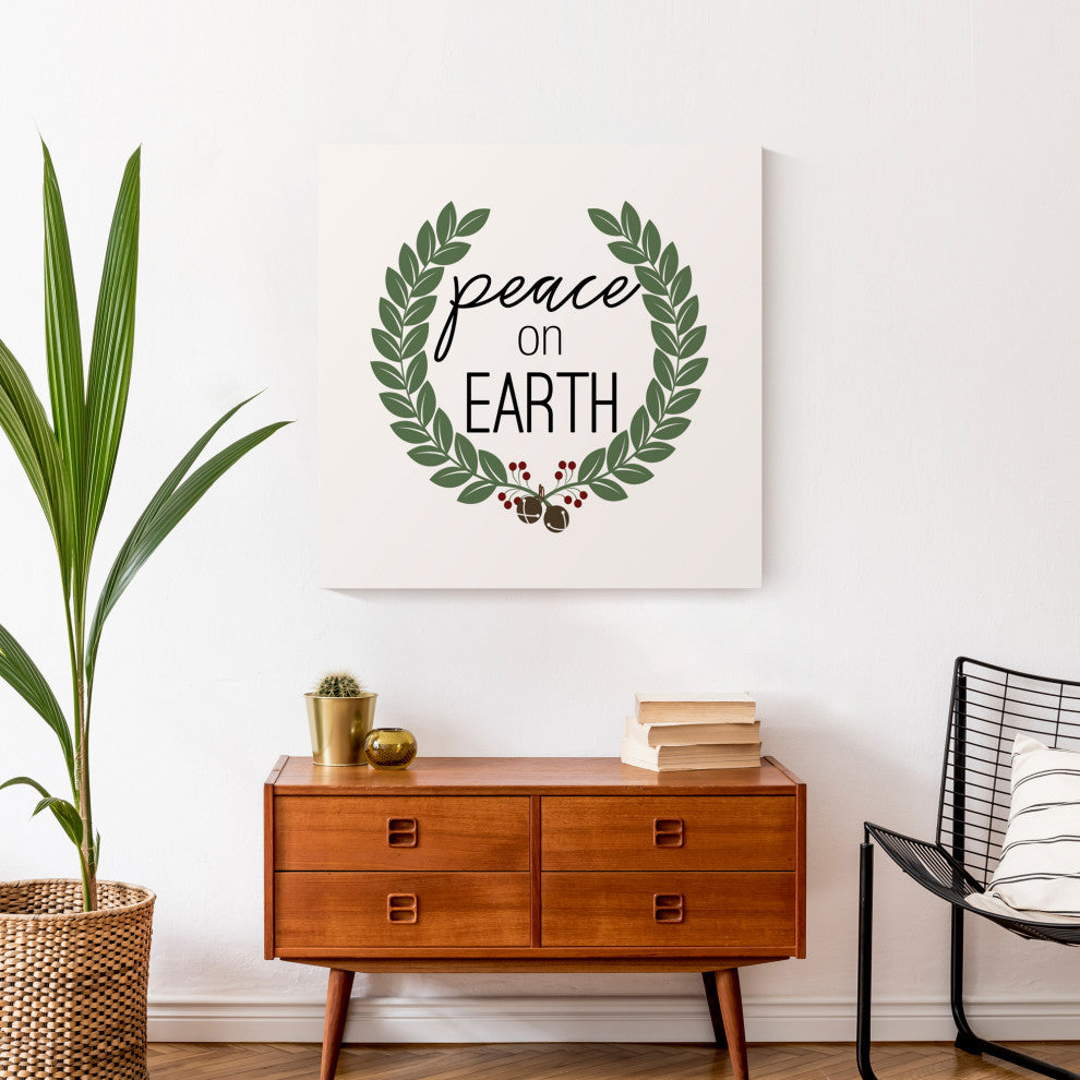 Peace On Earth 24x24 Canvas Wall Art