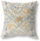 26 Gold Cream Patch Indoor Outdoor Throw Pillow