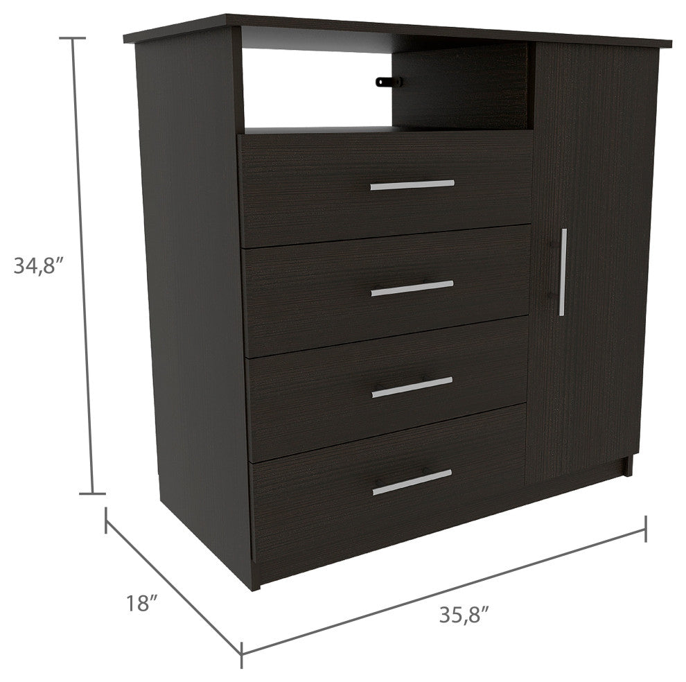 DEPOT E-SHOP Solon 3 Piece Bedroom Set, Drawer Dresser and 2 Nightstands