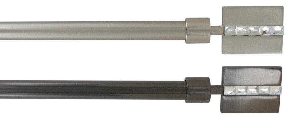 Extendable Curtain Rod Set 49 to 82 L -Diam