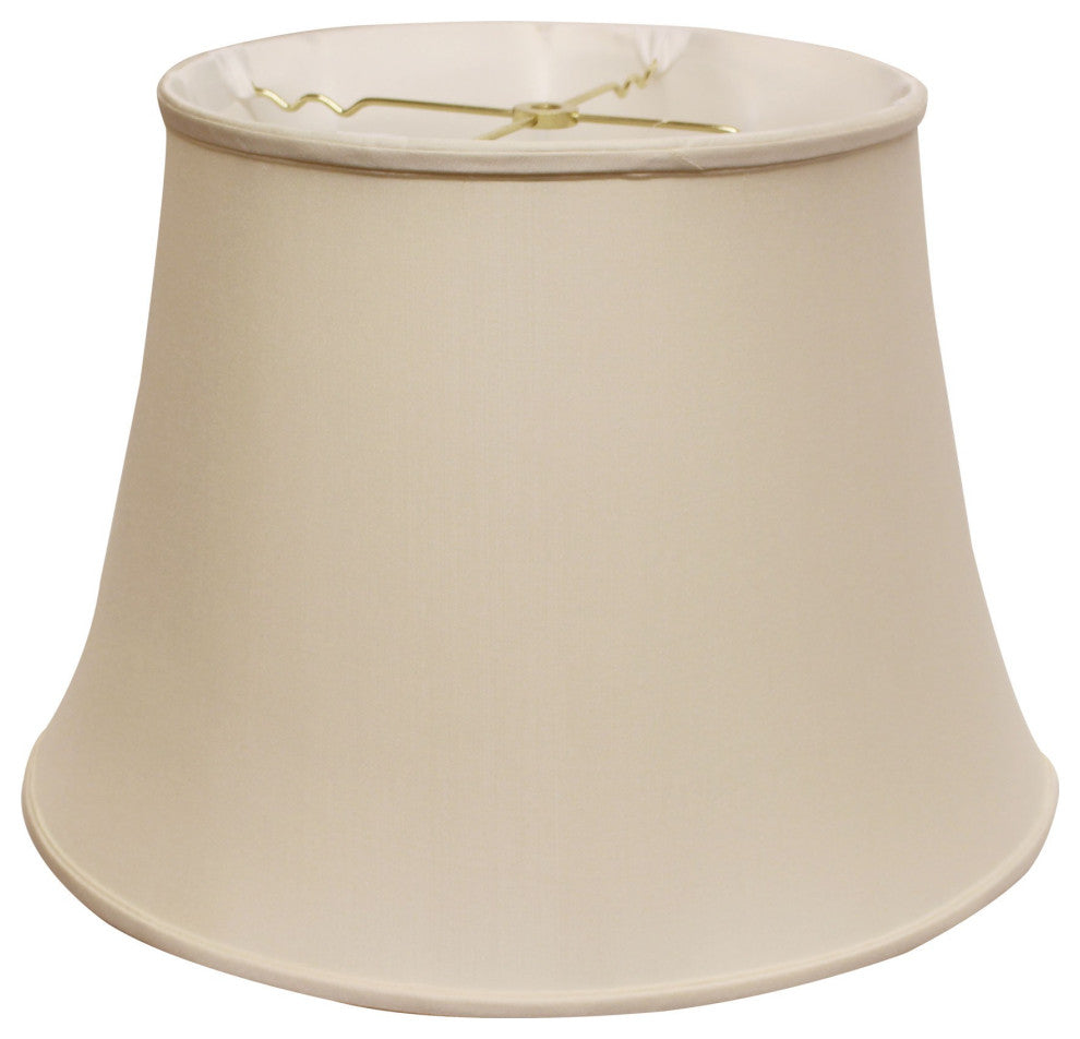 16" Biege Sloped Euro Bell Pongee Shantung Lampshade