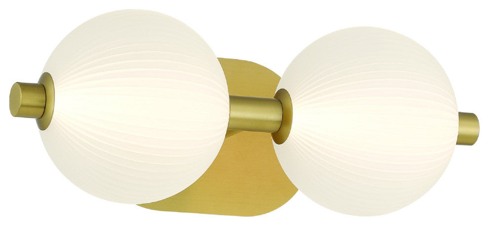 Palmas 2-Light Vanity, Gold