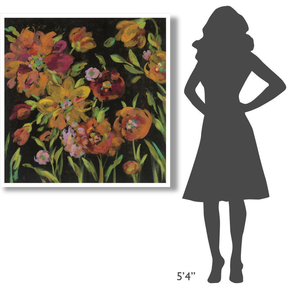 "July Garden Trio III" Digital Paper Print by Silvia Vassileva, 42"x42"