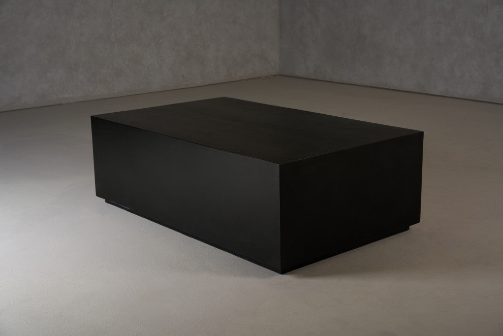 Modrest Fresno Modern Black Concrete Coffee Table