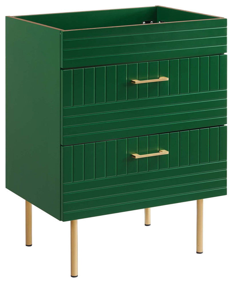 Daybreak 24" Bathroom Vanity Cabinet, Sink Basin Not Included, Green