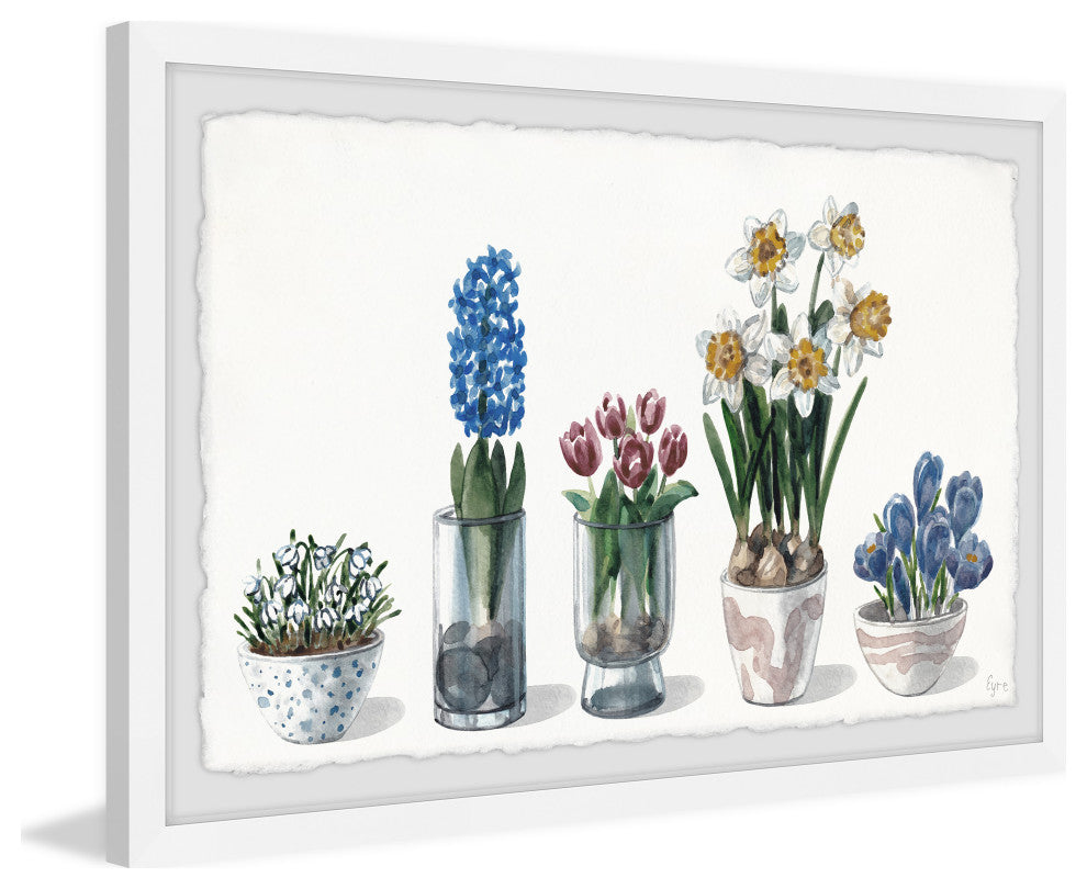 "Bloom Like a Flower" Framed Painting Print, 18x12
