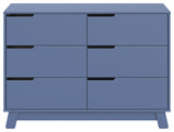 Hudson 6-Drawer Assembled Double Dresser, Cove Blue
