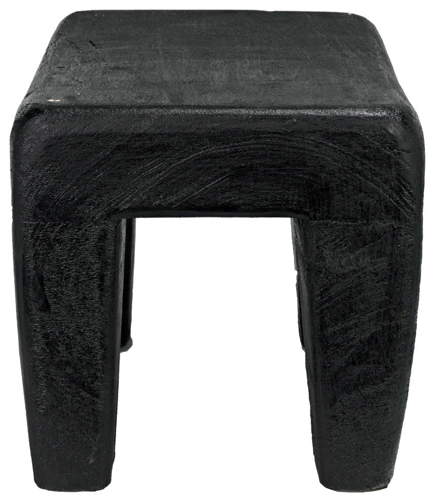 Sumo Stool, Black Burnt
