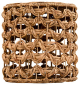 Cylindrical Woven Pouf