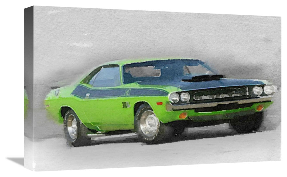 "1970-TA-Challenger Watercolor" Fine Art Print