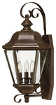Hinkley Clifton Park Outdoor Medium Wall Mount Lantern With Decorative Bottom