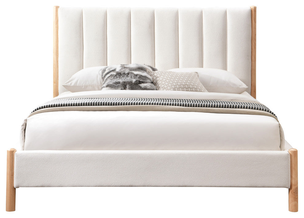 Kona Upholstered Bed, Cream, Full