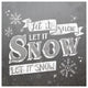 "Let it Snow" Digital Paper Print by Laura Marshall, 38"x38"