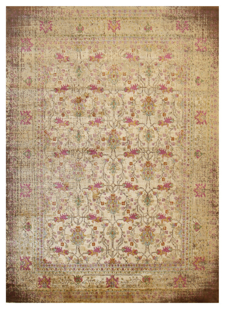 Ivory Bohemian Oriental Capella Area Rug