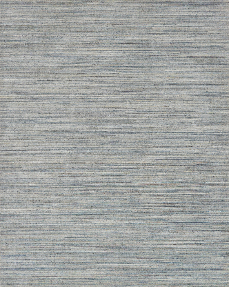 Loloi Hand Loomed Vaughn Square Area Rug, Sky, 18" X 18" Sample