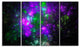 Explosion Supernova Fractal Art, Abstract Canvas Art Print, 48"x28", 4 Panels