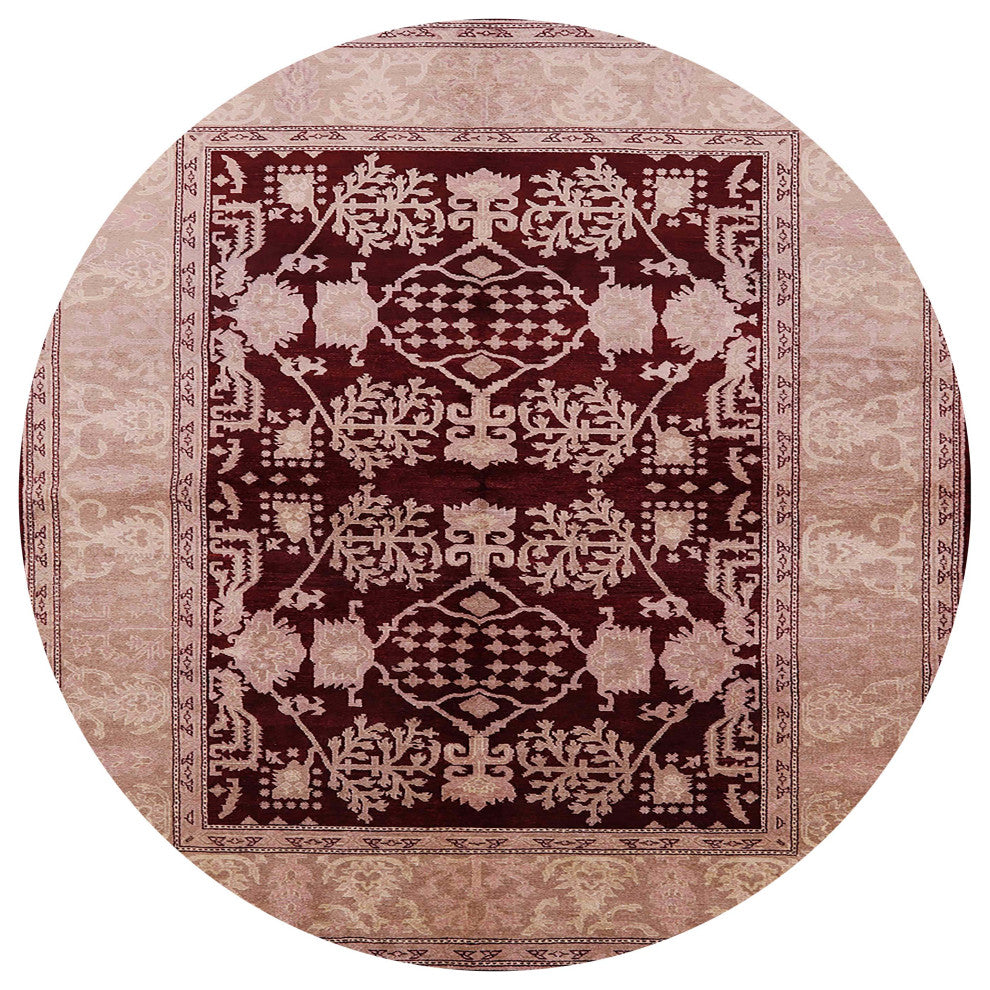 Ahgly Company Indoor Round Mid-Century Modern Area Rugs, 5' Round