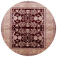 Ahgly Company Indoor Round Mid-Century Modern Area Rugs, 5' Round