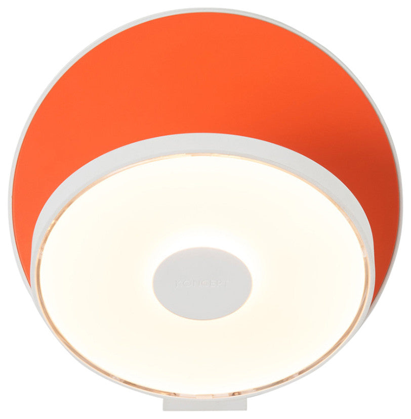 Gravy Wall Sconce, Matte Orange, Plug-In Version
