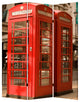 48" X 72" Multi Color Wood Canvas London  Screen