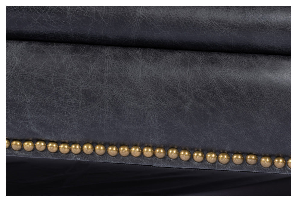 Birmingham Sofa Onyx Black Leather