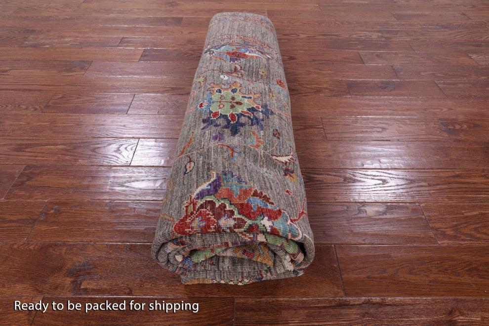 Handmade Persian Tabriz Wool Rug 6' 9" X 9' 10" Q9623