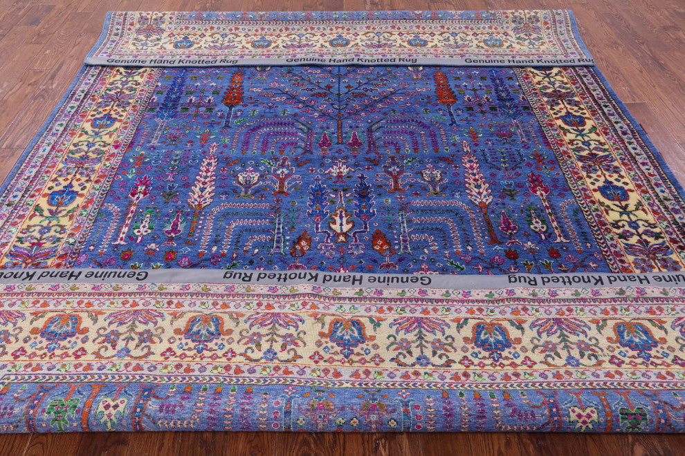 Wool & Silk Persian Ziegler Handmade Rug 8' 10" X 11' 11" - Q13722