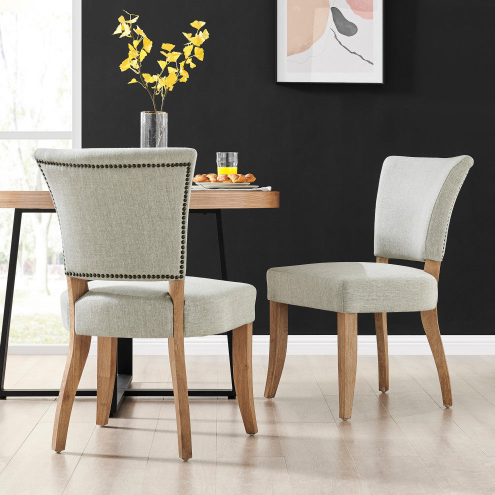 Austin Fabric Dining Side Chair, Rice