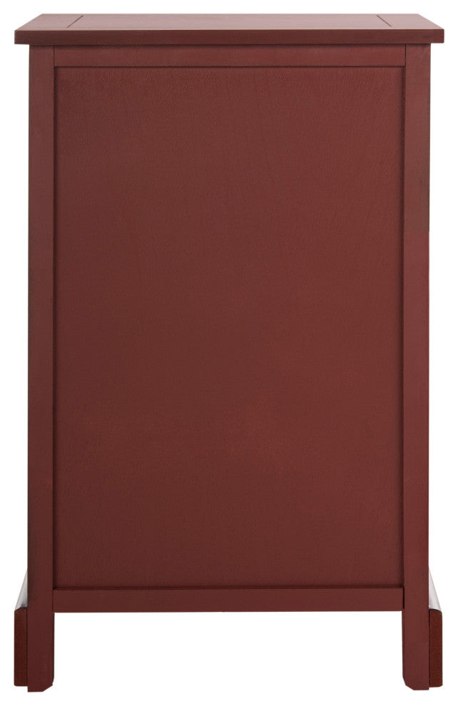 Safavieh Carrie Side Storage Side Table, Red