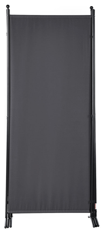 VEVOR Room Divider 3-Panel Folding Privacy Screen 89"x20.3"x72.8" Dark Gray