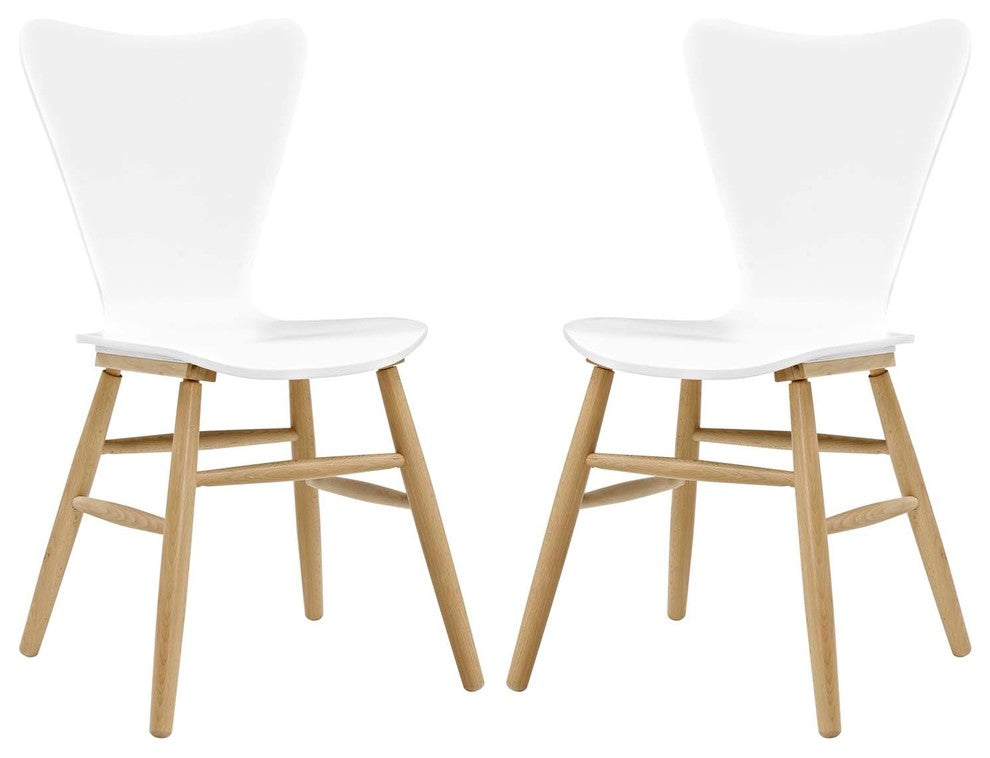 Cascade Dining Chair Set of 2, White