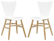 Cascade Dining Chair Set of 2, White