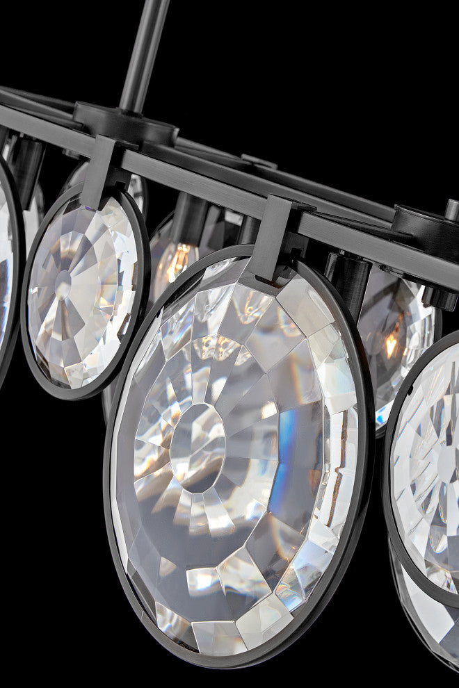 Fredrick Ramond Nala Medium Eight Light Linear, Black*