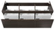 Fresca Mezzo 60" Gray Oak Wall Hung Single Sink Cabinet