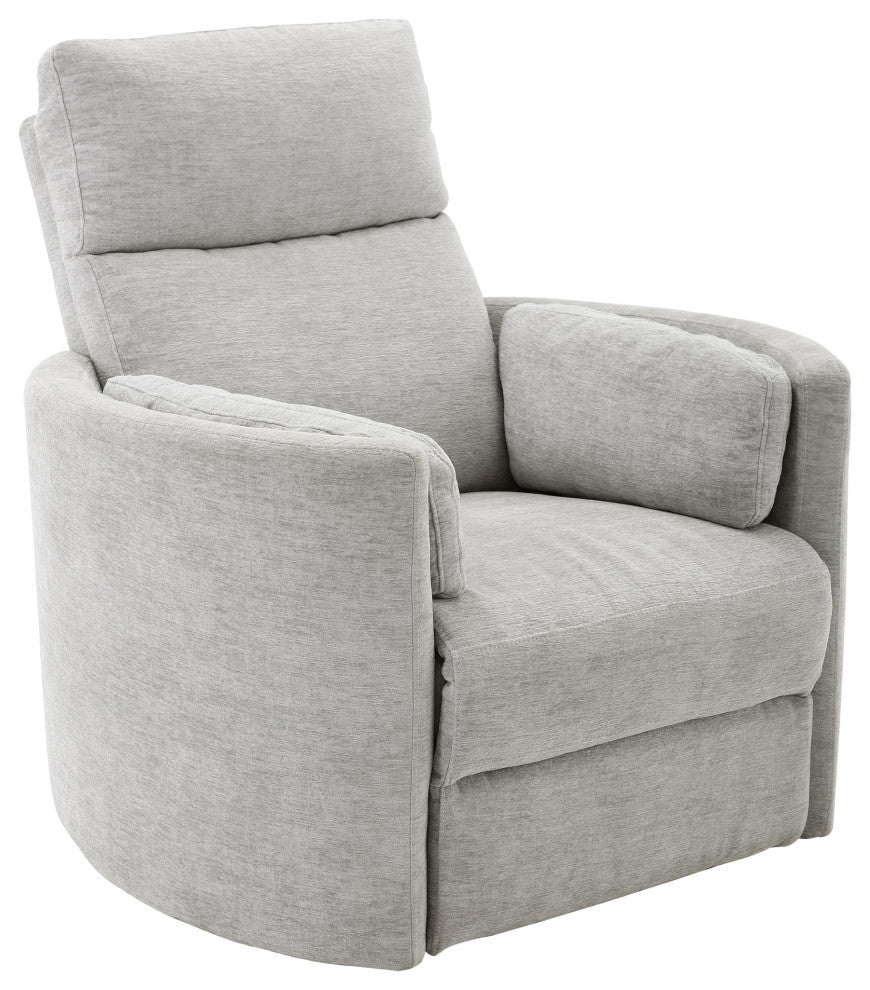 Radius Mega Grey Power Reclining Sofa Loveseat and Recliner, Mineral