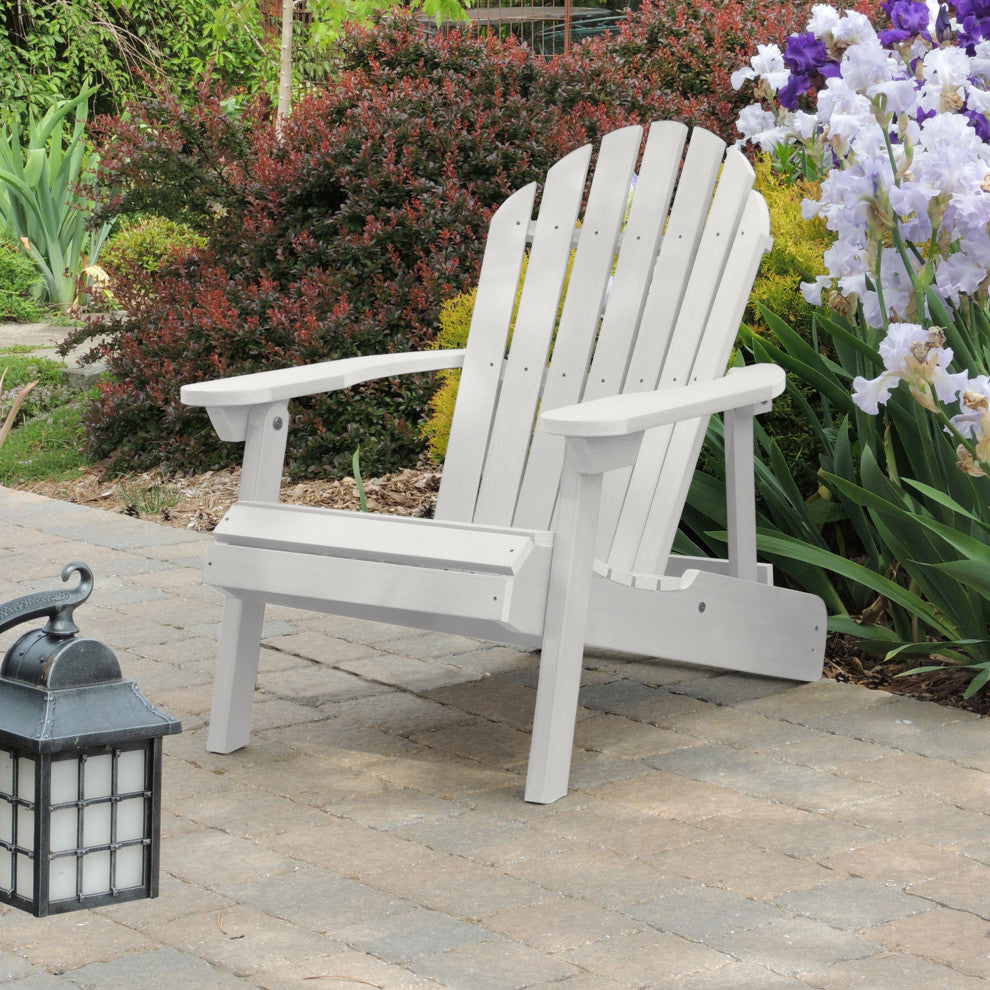 Merrow Folding & Reclining Adirondack Chair, White