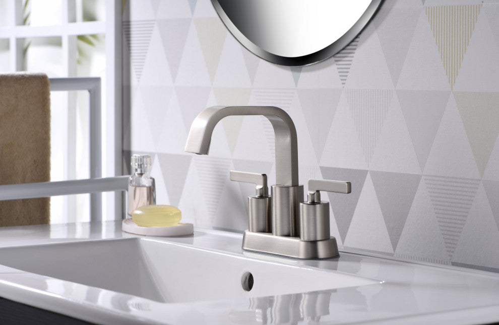 Ultra Faucets UF4681X Two-Handle Bathroom Faucet, Brushed Nickel